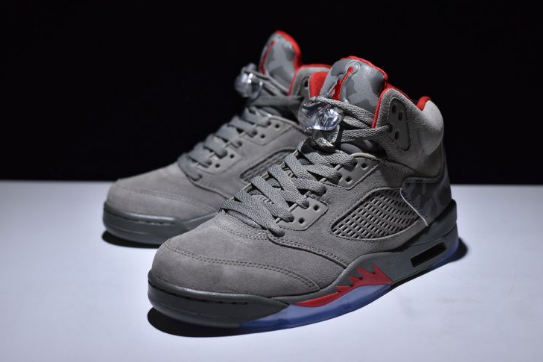 Air Jordan 5 Camo Dark Stucco Fire Red